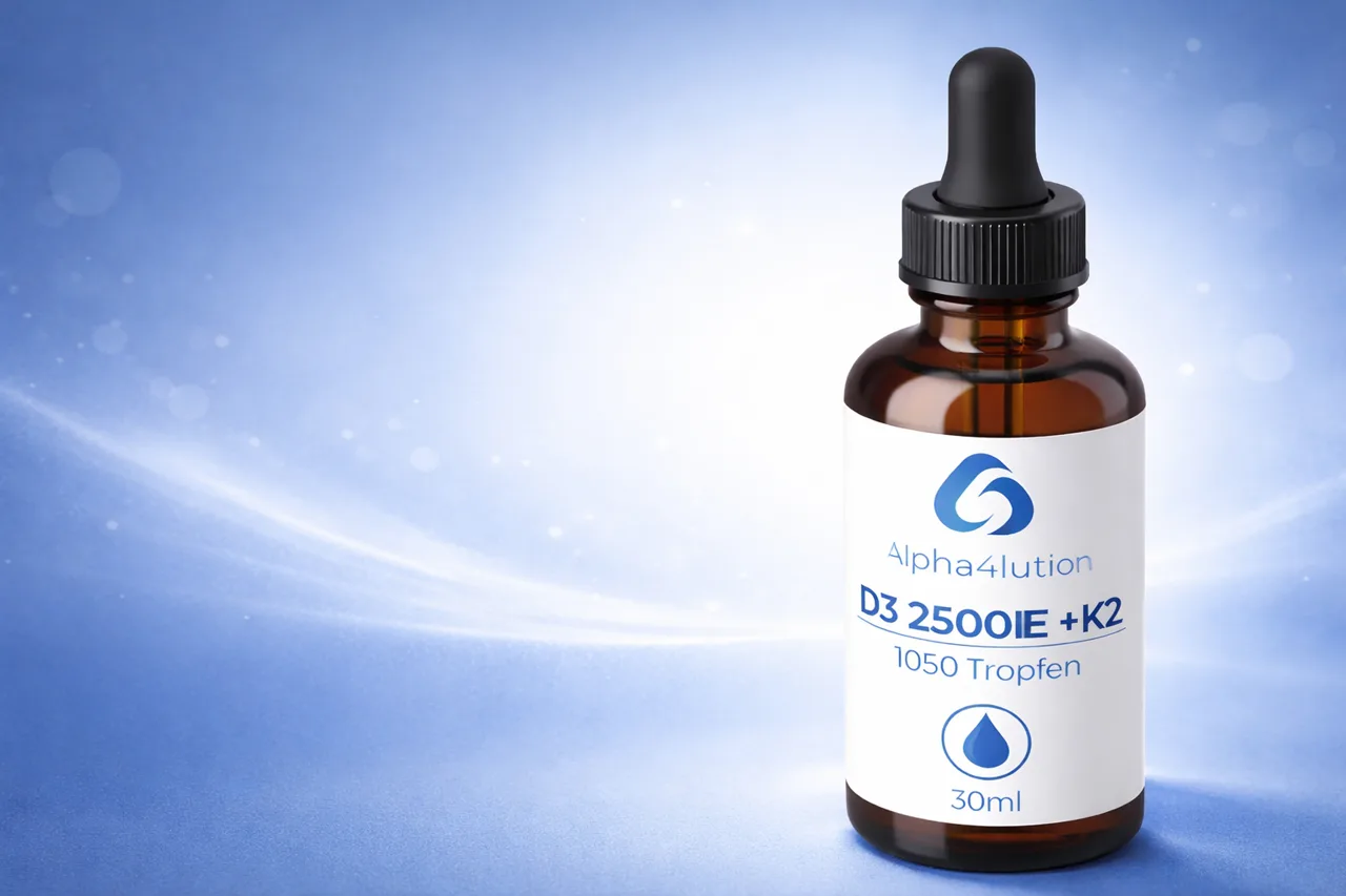 Alpha4lution Vitamin D3 2500 IE plus K2 Tropfen
