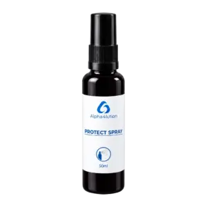 Protect Spray: braune Glasflasche mit 50 ml Spruehloesung